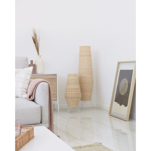 Rattan floor outlet lamp asda